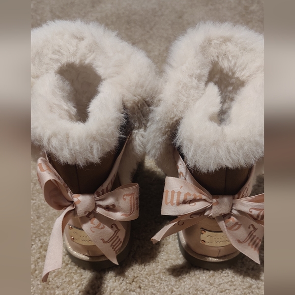 Juicy Claremont Faux Fur Boots Chestnut 5 - Picture 3 of 6